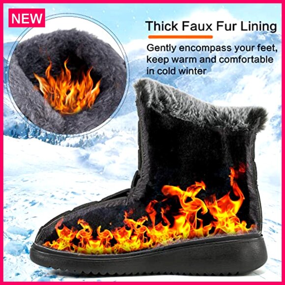 Waterproof Snow Boots, Non-Slip, Warm Winter Booties for Women - Picture 5 of 8